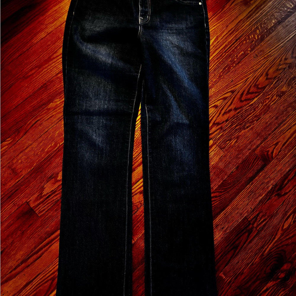 Bandolino Blue Flare Wide Leg Jeans
